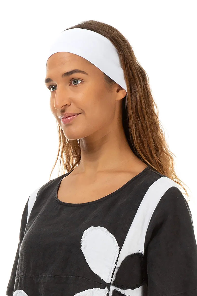 White Cotton Headband 3