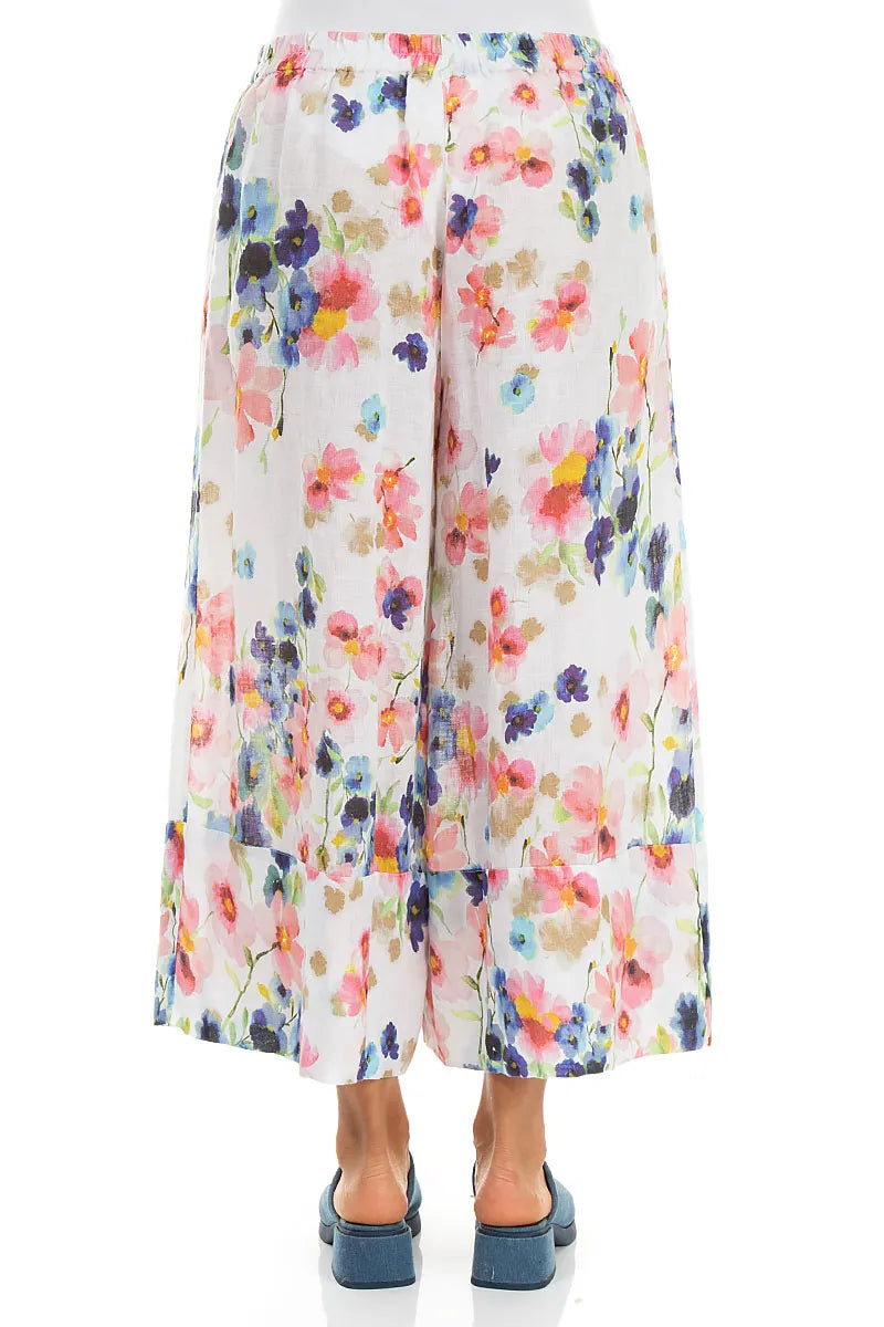 Wide Leg Cuffs Primrose Linen Culottes 2