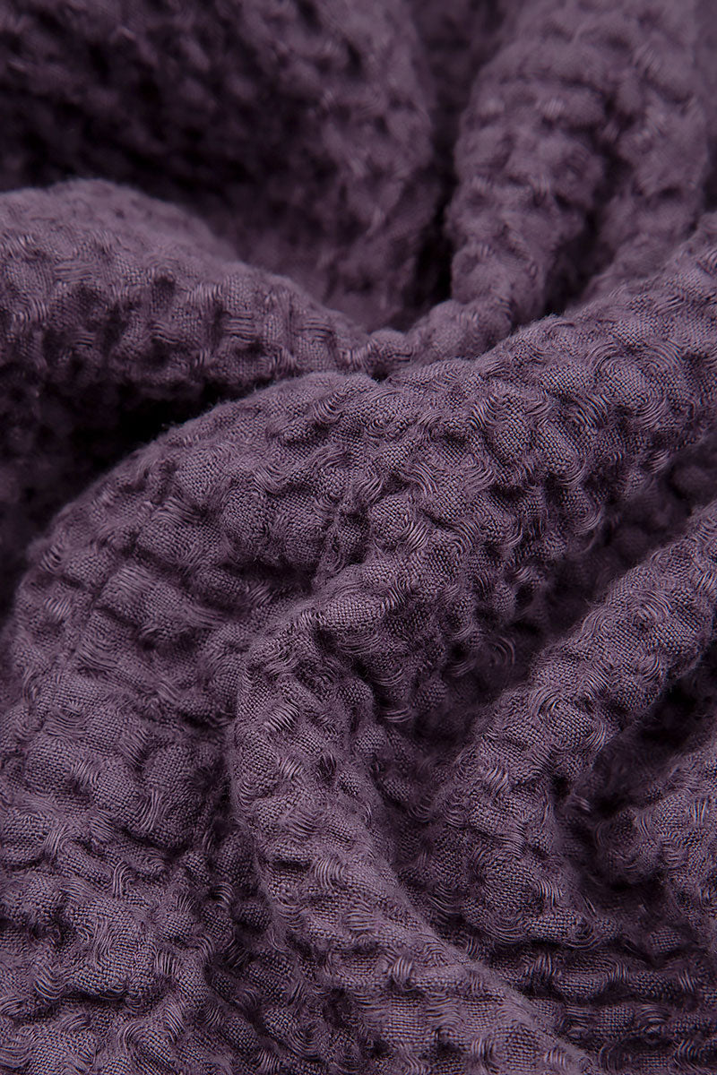 Loose Amethyst Textured Linen Jacket 5