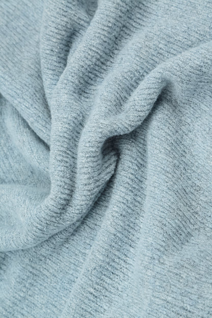 Silver Blue Knitted Wool Beret 4