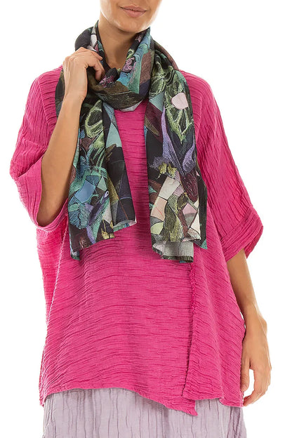 Art Mosaic Silk Bamboo Scarf 3