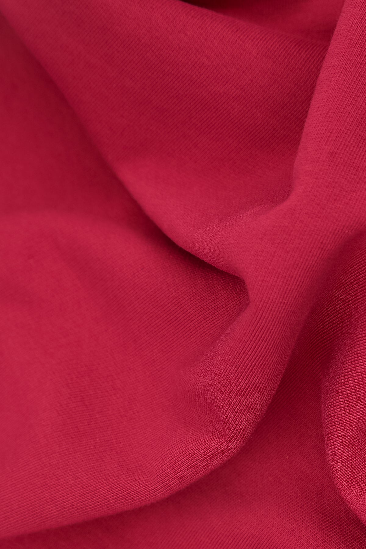 Asymmetric Ruby French Terry Cotton Blouse 5