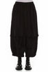 Baggy Pockets Black Silk Bamboo Trousers 1