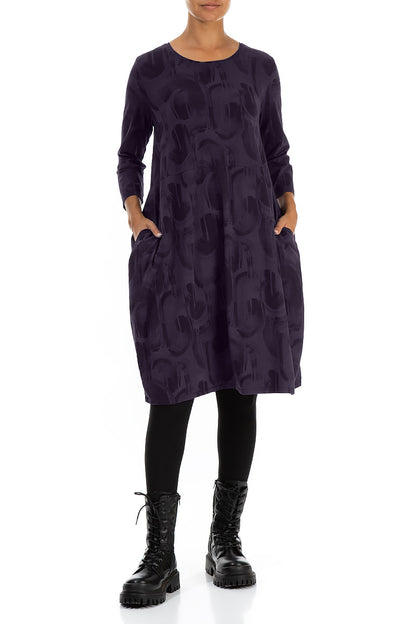 Balloon Vintage Violet Paintwave Cotton Dress 4