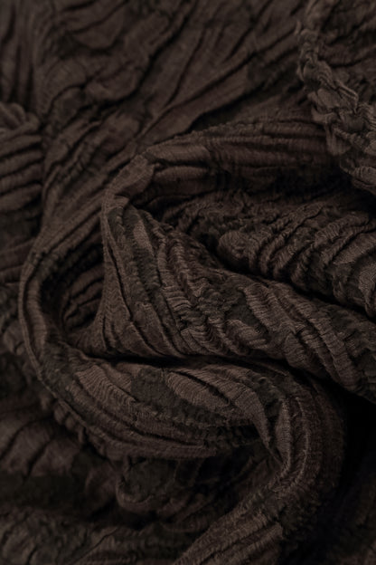 Balloon Forest Brown Circle Silk Linen Jacket 5