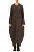 Balloon Forest Brown Circle Silk Linen Jacket 1