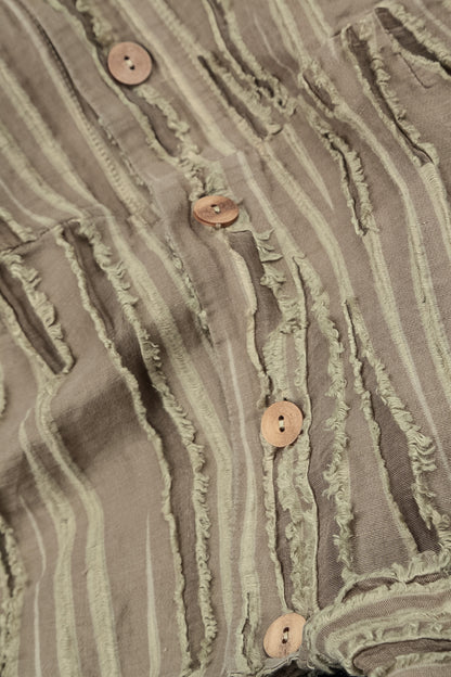 Balloon Olive Fray Weave Jacket 5