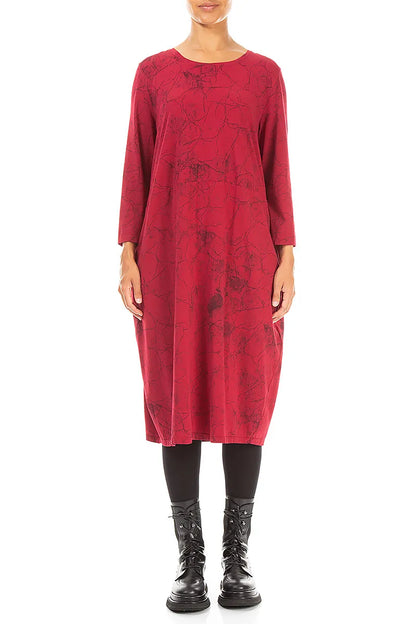 Balloon Ruby Marble Cotton Dress