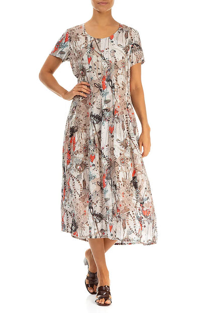 Balloon Savannah Textured Silk Dress 4