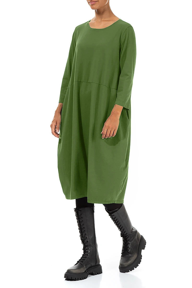 Balloon Shamrock Green Cotton Dress