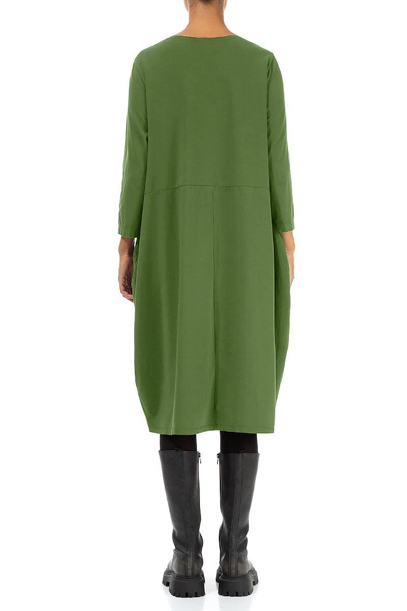 Balloon Shamrock Green Cotton Dress