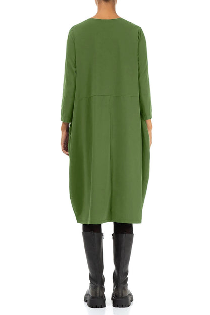Balloon Shamrock Green Cotton Dress