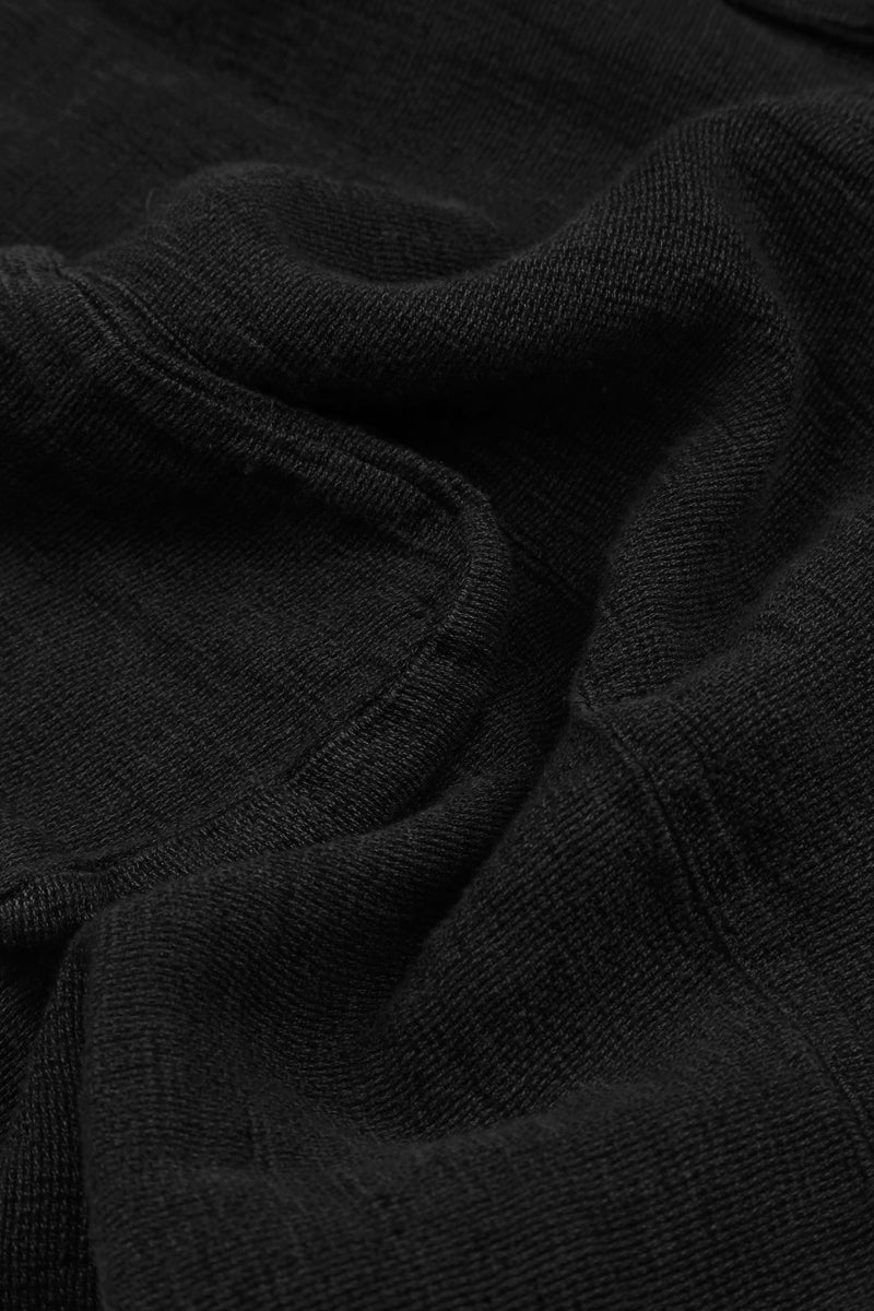 Black Mélange Linen Jacket Blouse 5