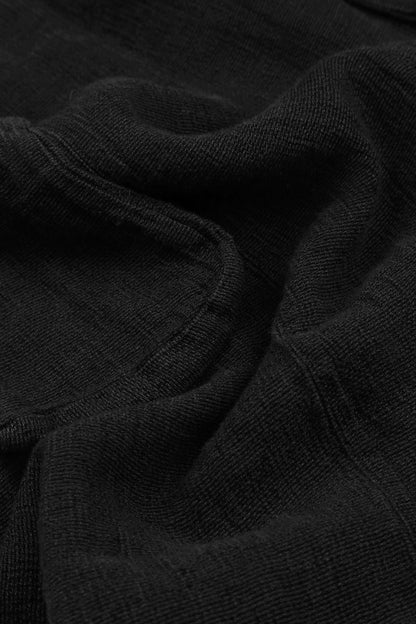 Black Mélange Linen Jacket Blouse 5