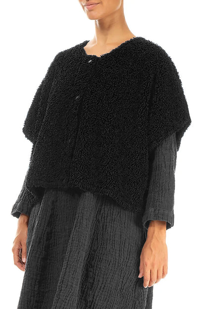 Black Teddy Cotton Gilet 3
