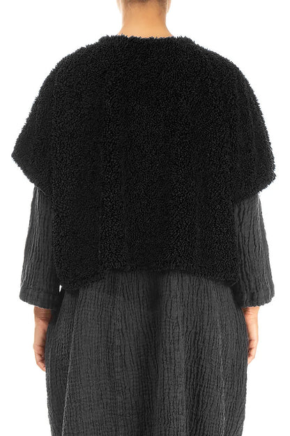 Black Teddy Cotton Gilet 2