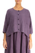 Boxy Amethyst Linen Jacket 1