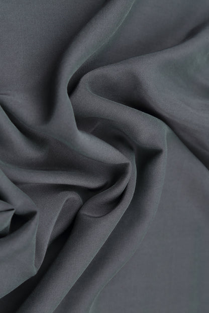 Buttoned Graphite Pure Silk Jacket 5