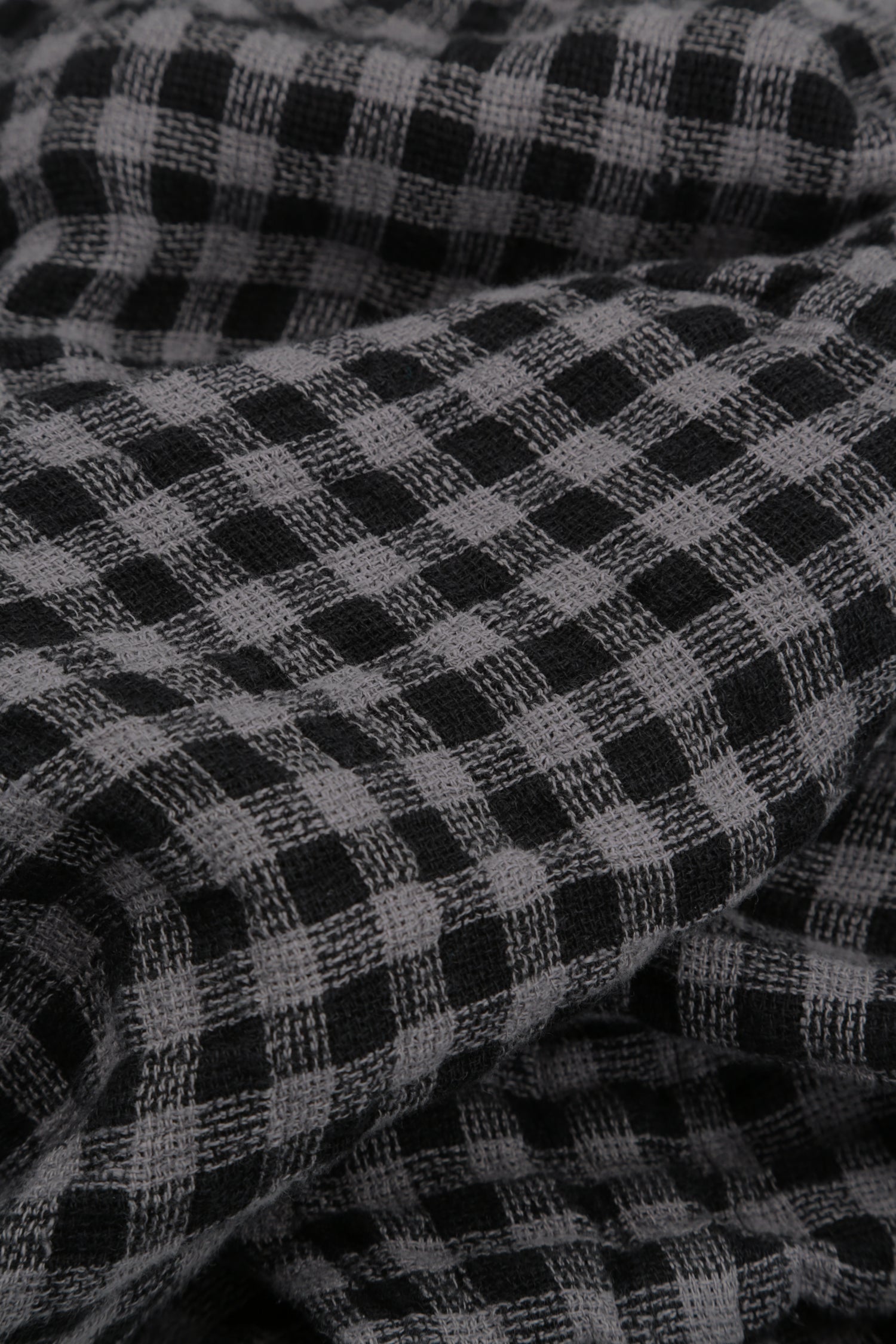 Buttoned Grey Check Linen Jacket 5