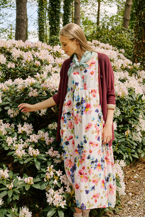 Buttoned Primrose Silk Bamboo Dress 1