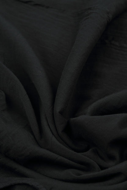 Cap Sleeves Black Silk Cotton Blouse 5