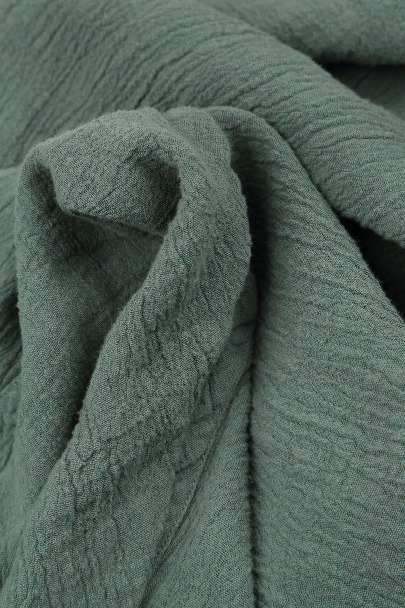 Centre Placket Sage Linen Viscose Jacket 5