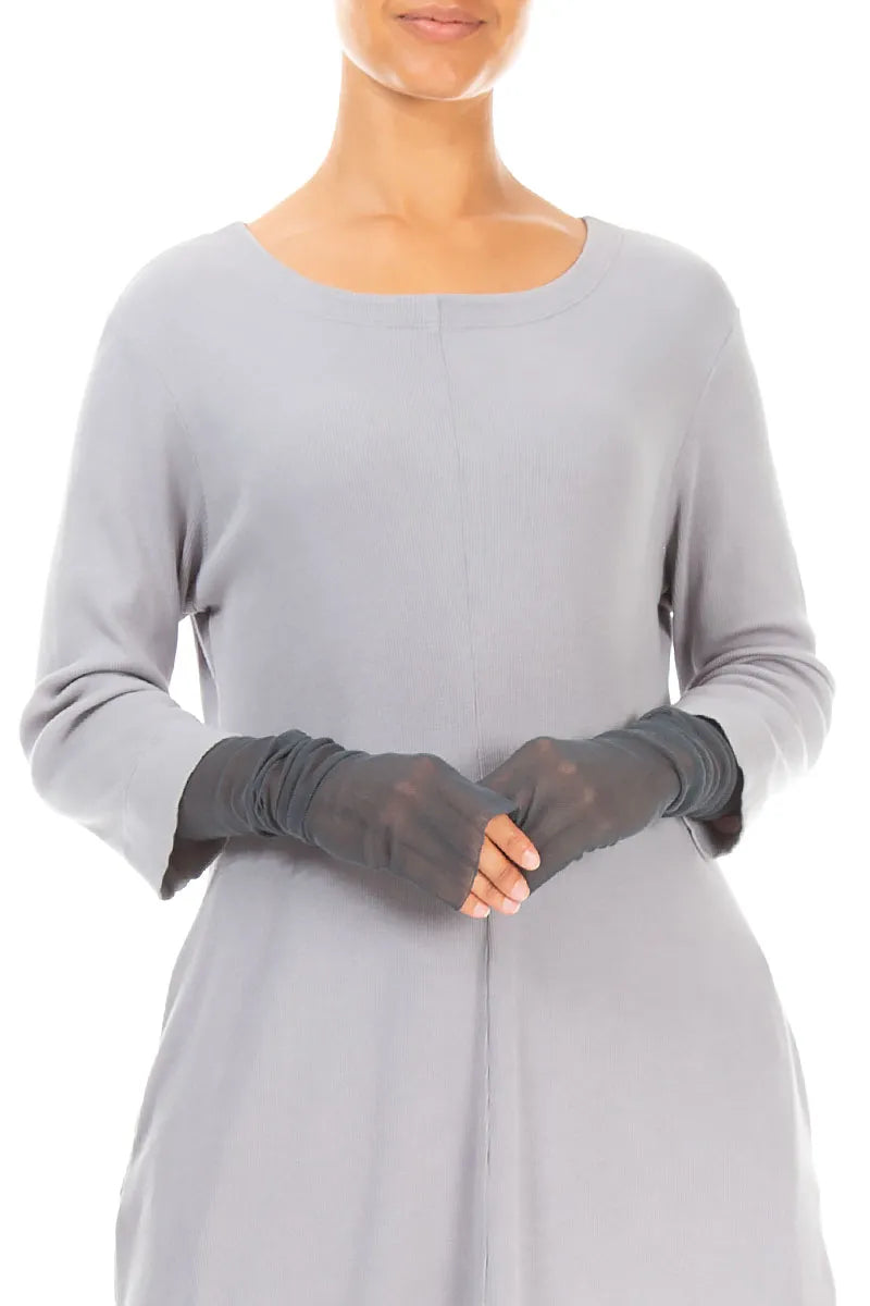 Charcoal Mesh Soft Cotton Wristlets 1