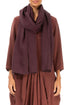 Burgundy Soft Gauze Linen Scarf 1