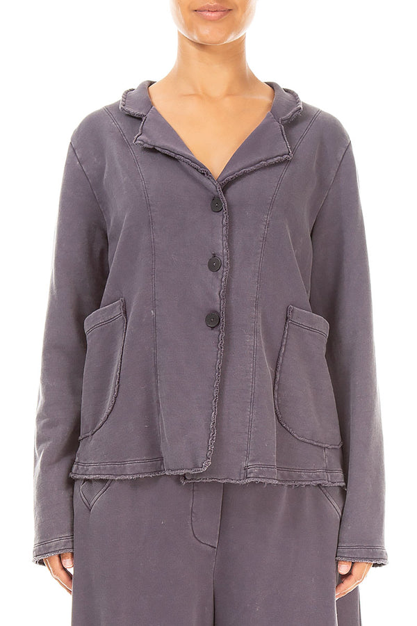 Graphite Baumwolljacke mit Kragen