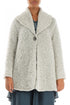 Collar Neck Mélange Pearl Alpaca Wool Cardigan 1