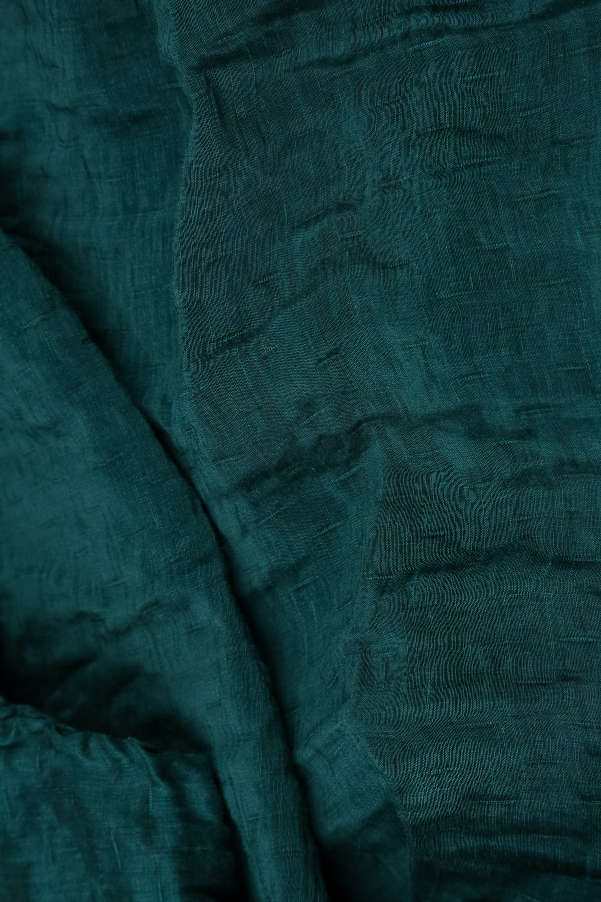 Collar Textured Peacock Silk Linen Jacket 5