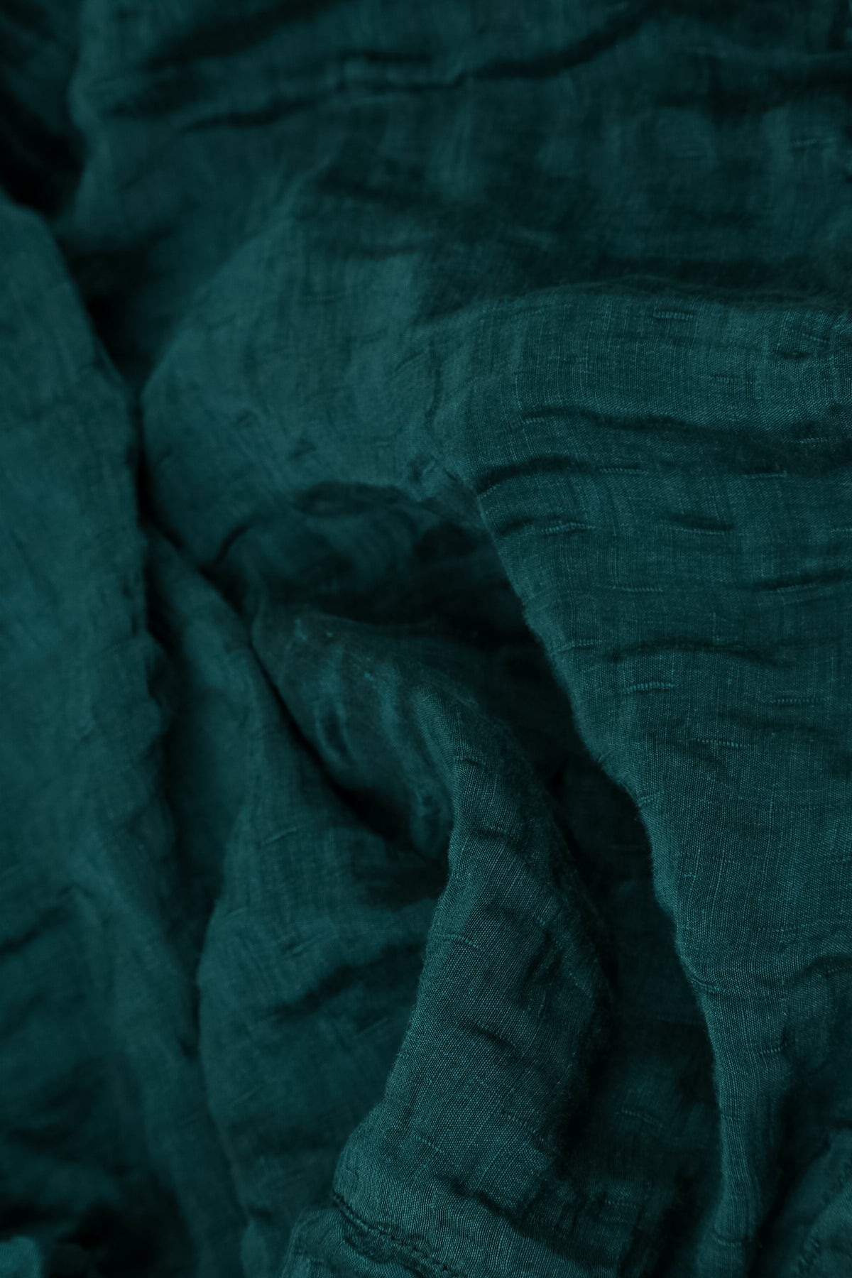Collar Textured Peacock Silk Linen Jacket 6