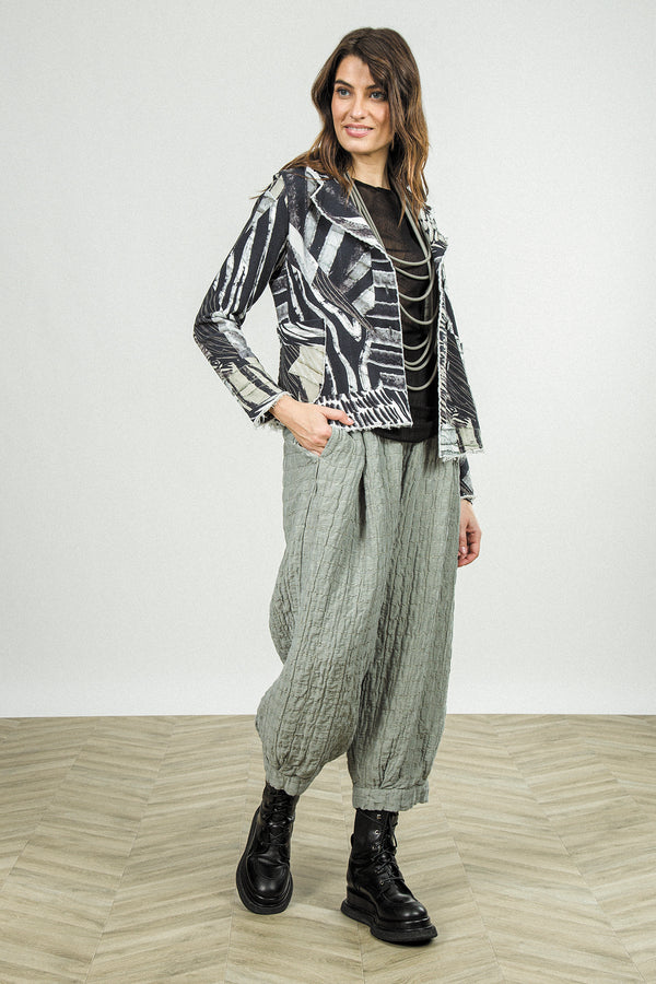 Collar Wild Ink Cotton Jacket 1
