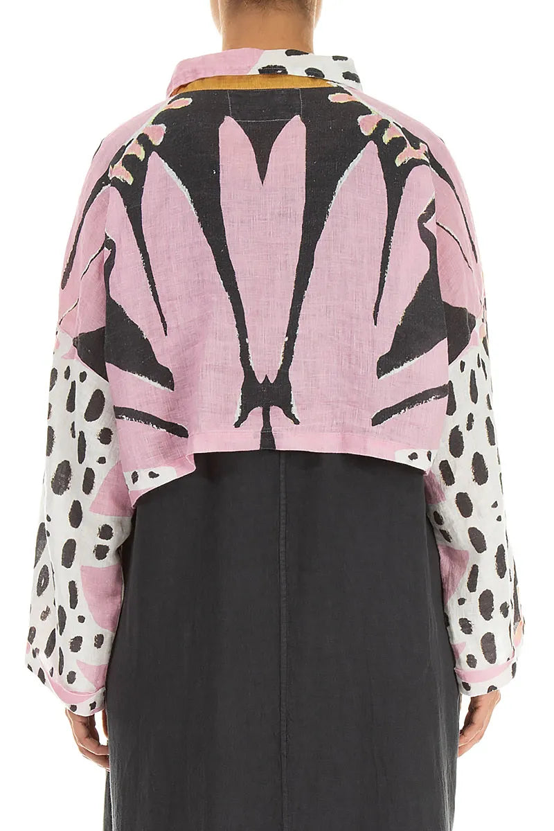 Collared Desert Bloom Linen Jacket 2