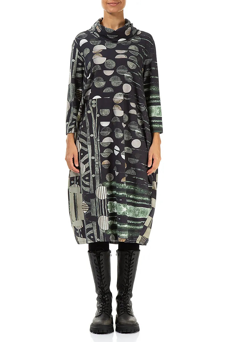 Cowl Neck Moonlight Cotton Dress 2