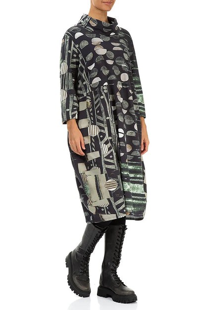 Cowl Neck Moonlight Cotton Dress 4