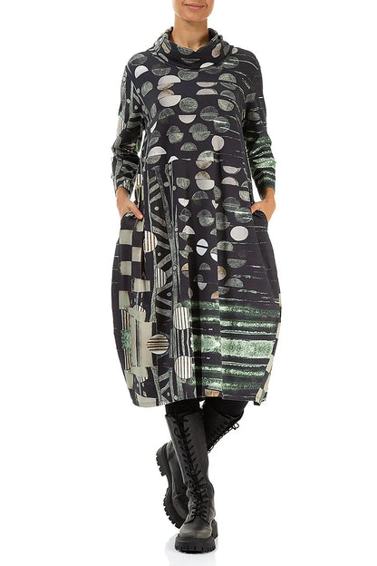 Cowl Neck Moonlight Cotton Dress 5
