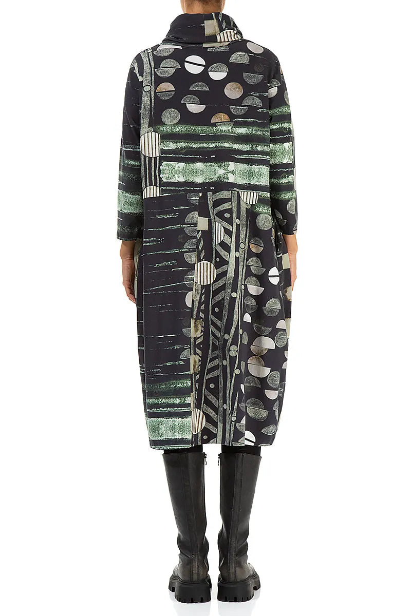 Cowl Neck Moonlight Cotton Dress 3