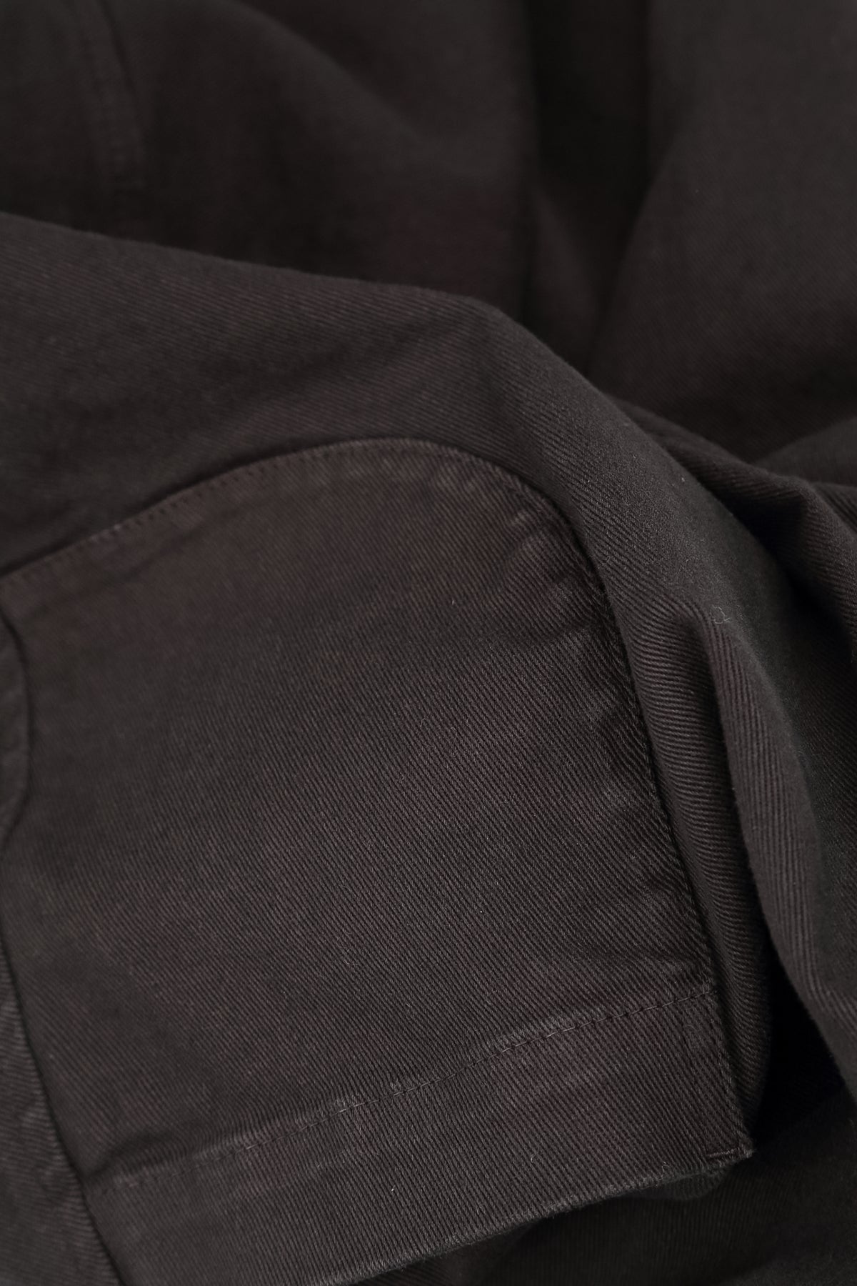 Cropped Charcoal Stretch Cotton Trousers 6