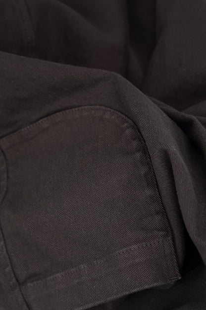 Cropped Charcoal Stretch Cotton Trousers 6