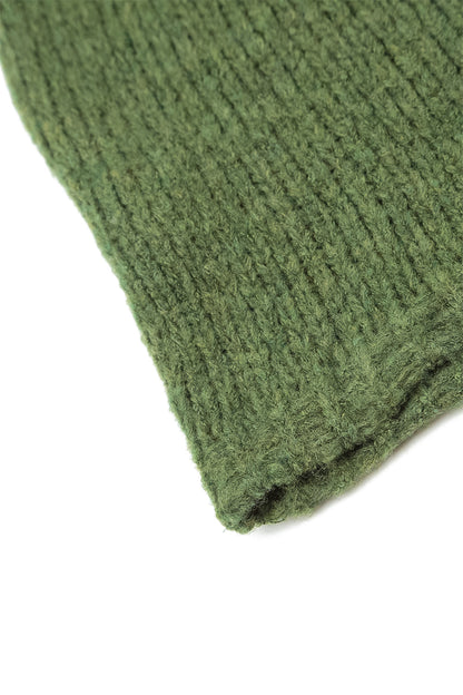 Dark Sage Wool Beanie Hat 5
