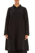 Flared Black Checkered Linen Cotton Jacket 1