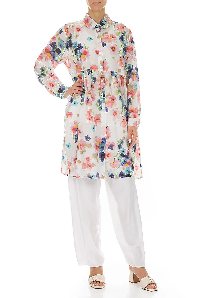 Flared Primrose Silk Cotton Jacket 4