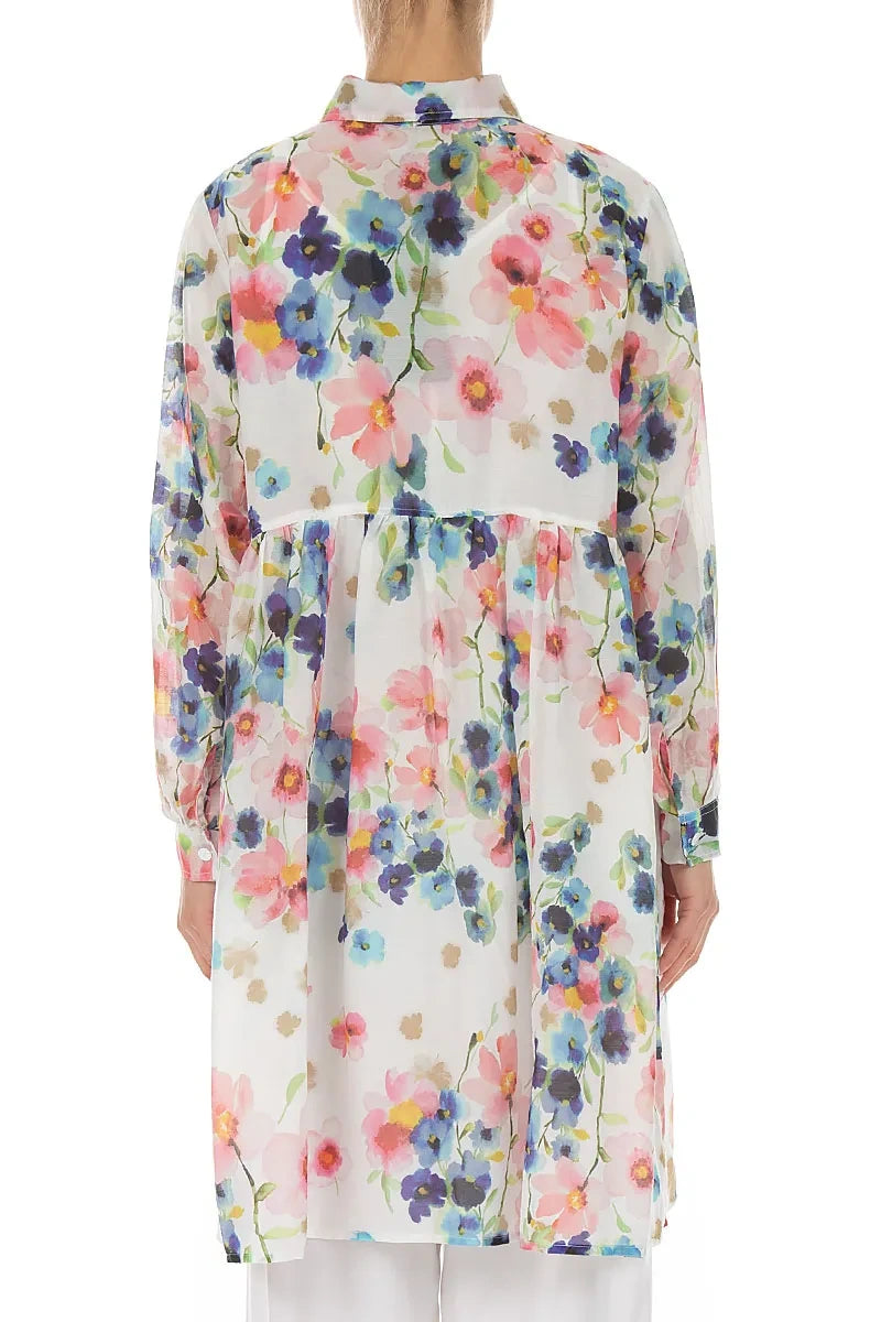 Flared Primrose Silk Cotton Jacket 2