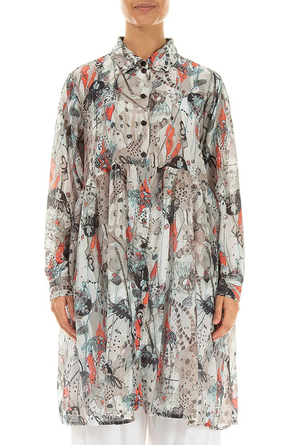 Flared Savannah Silk Cotton Jacket 1
