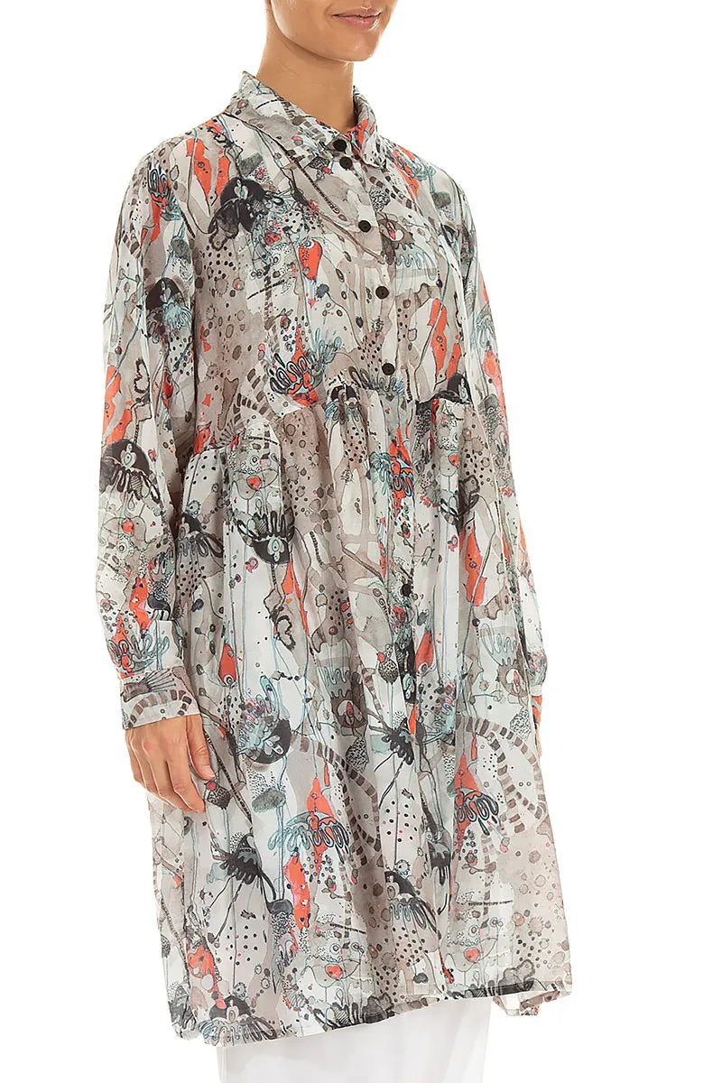 Flared Savannah Silk Cotton Jacket 3