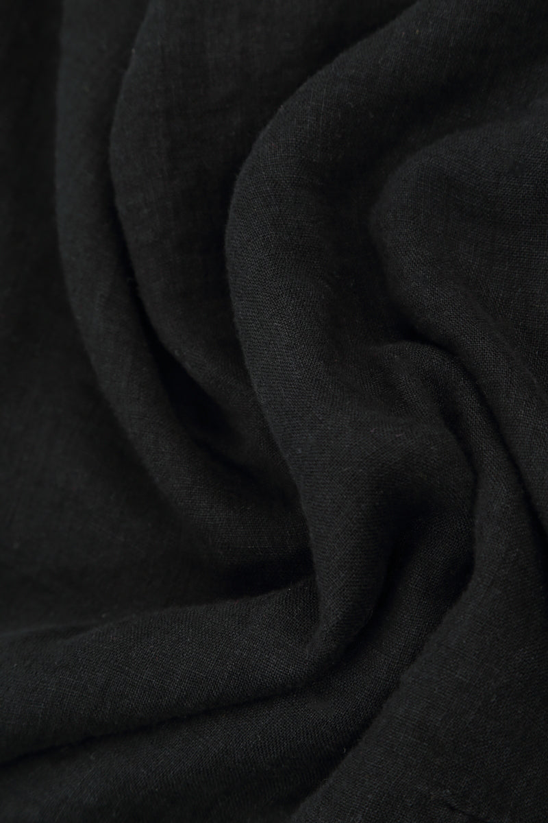 Floaty Graphite Linen Dress 5