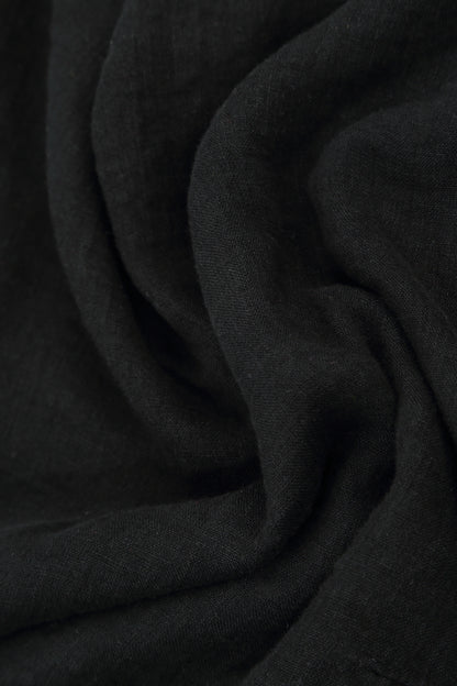 Floaty Graphite Linen Dress 5