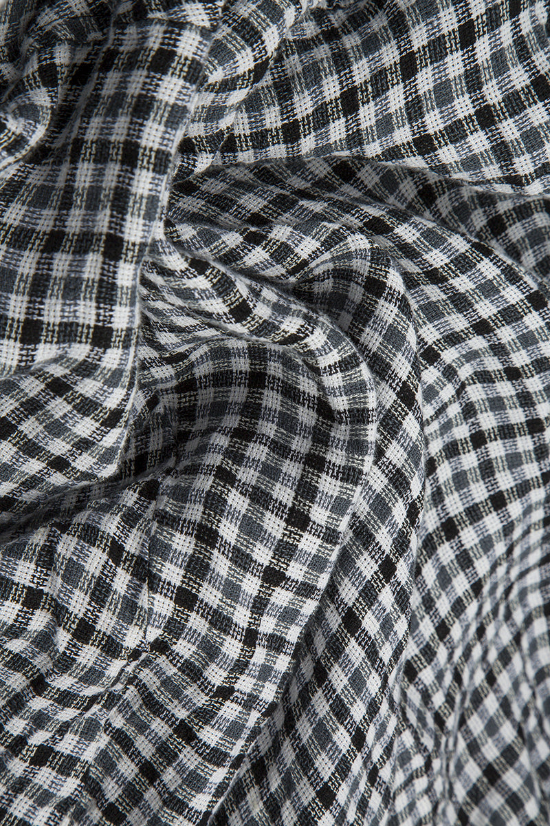 Frayed Edge Heritage Check Linen Jacket 5
