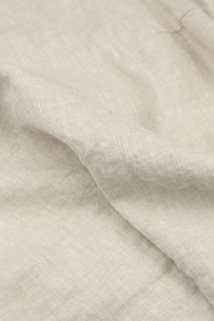 Frayed Hem Beige Linen Skirt 5